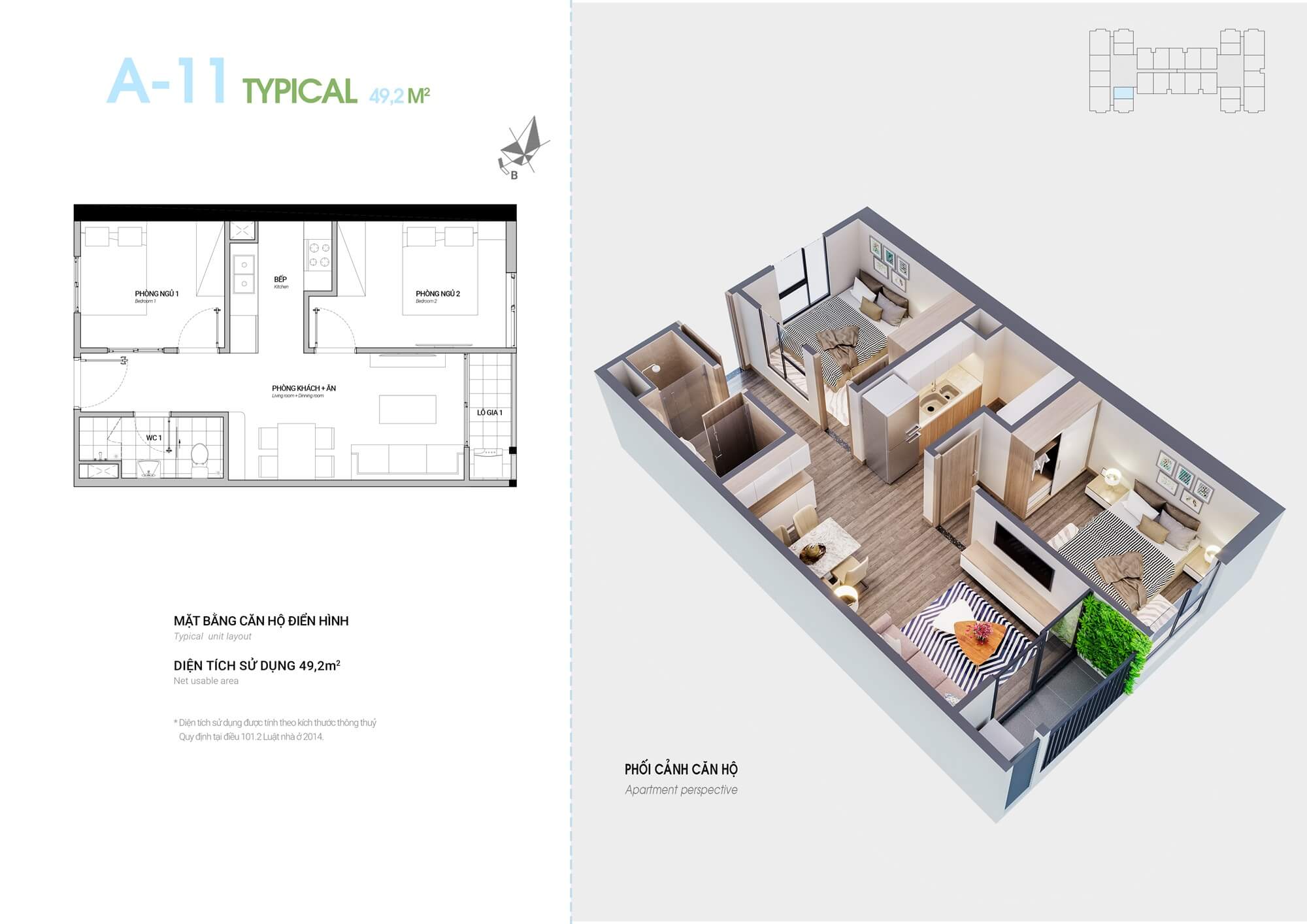thiết kế căn hộ 2 ngủ hà sơn sweet home trạm trôi