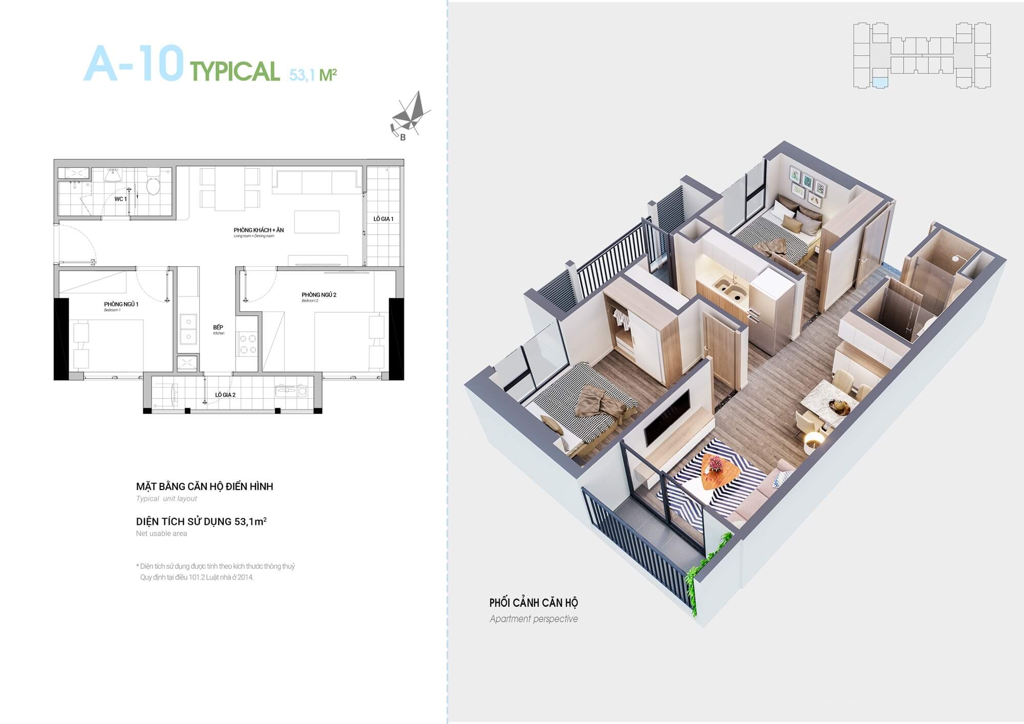 thiết kế căn hộ 2 ngủ hà sơn sweet home trạm trôi