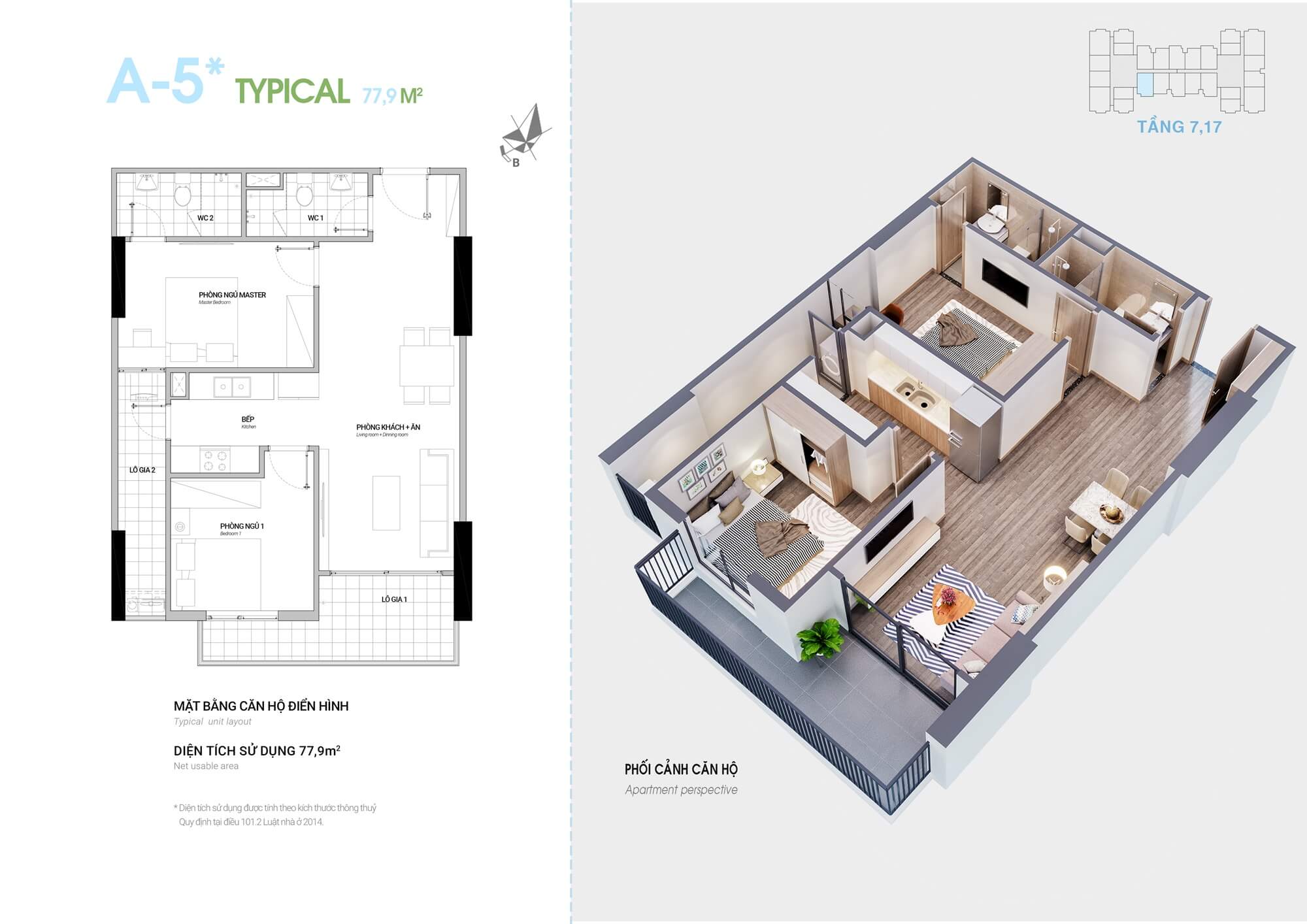 thiết kế căn hộ 2 ngủ hà sơn sweet home trạm trôi