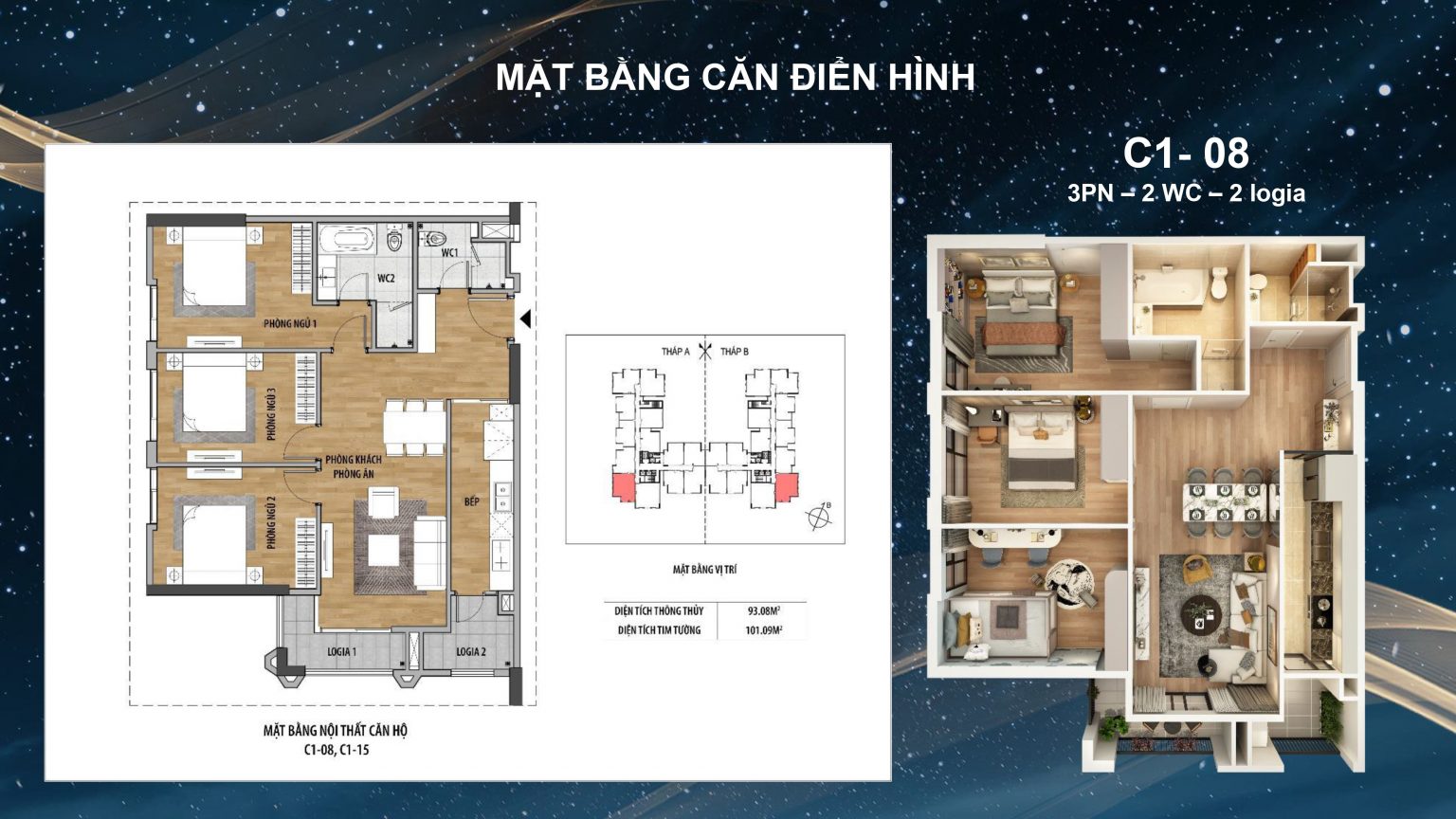 thiết kế căn hộ moonlight 2 an lạc green symphony