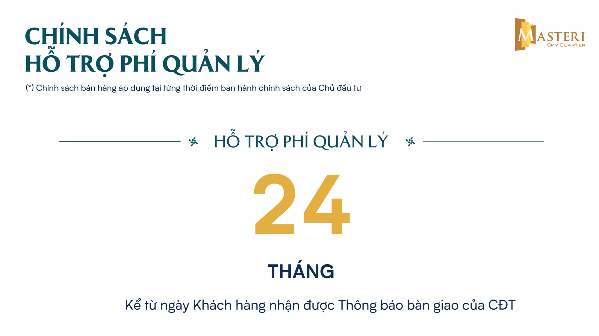 csbh dự án masteri sky quarter đan phượng