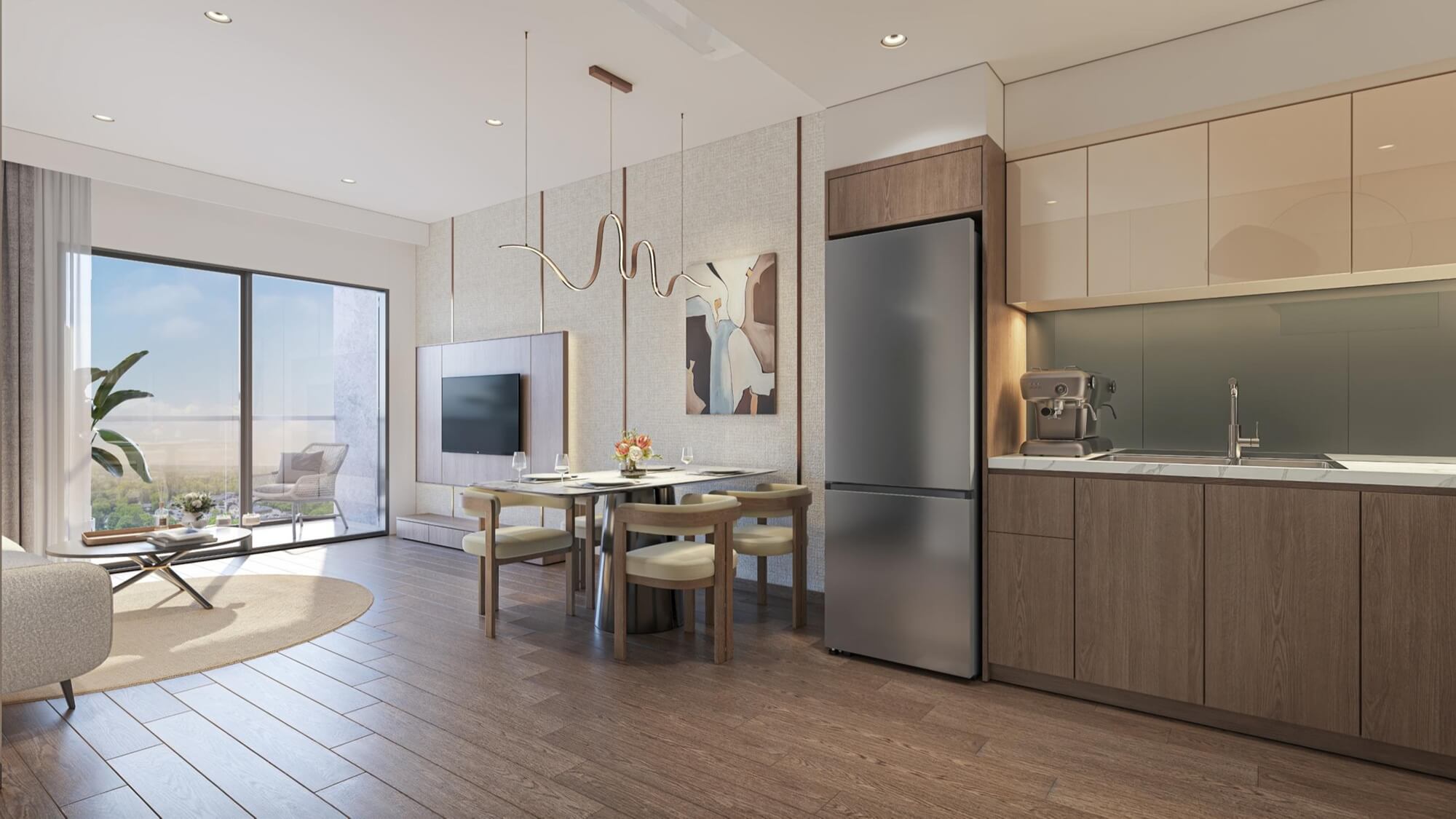 nội thất căn hộ masteri sky quarter đan phượng