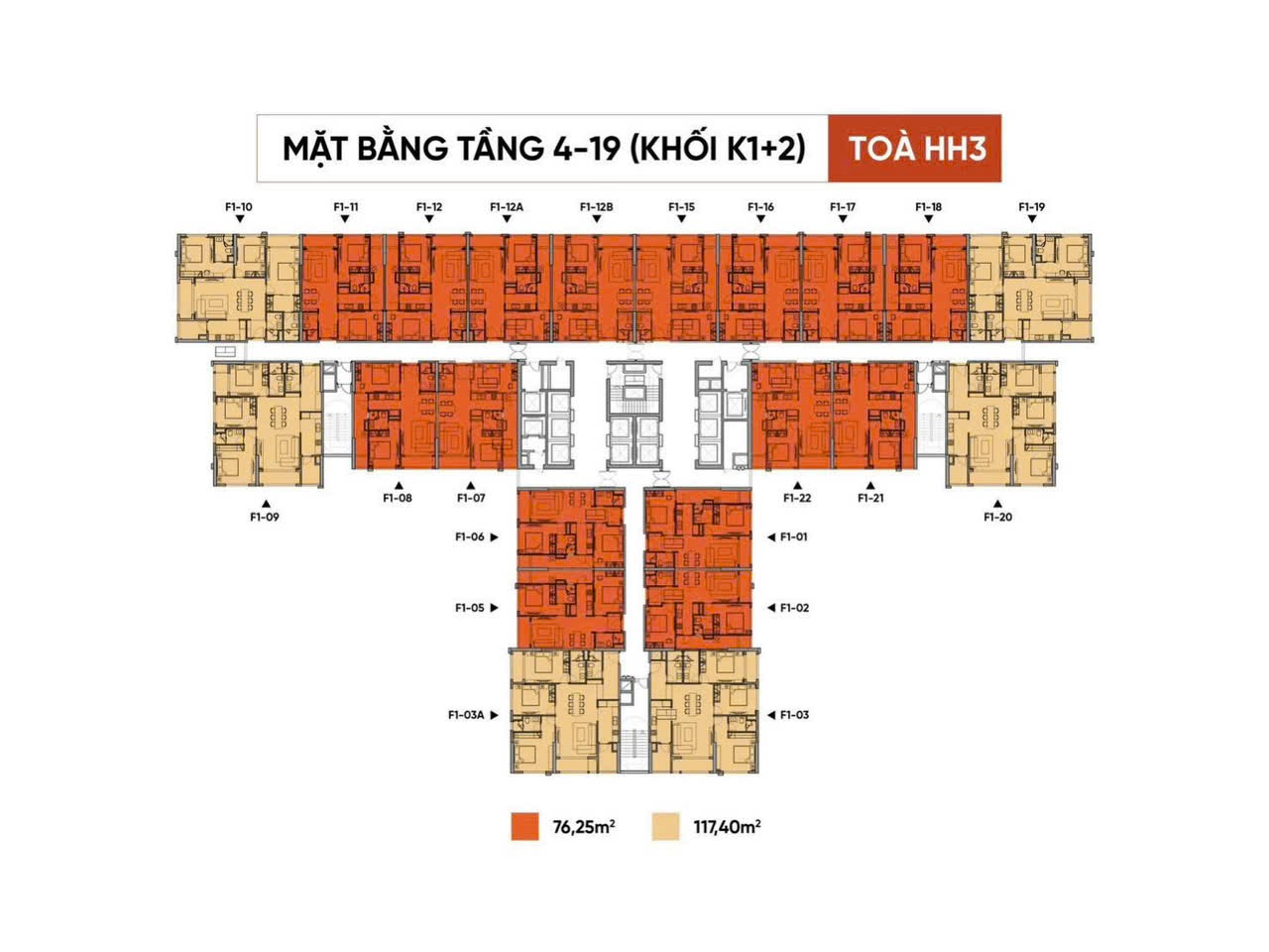 mặt bằng dự án the flame vine hinode royal park hoài đức