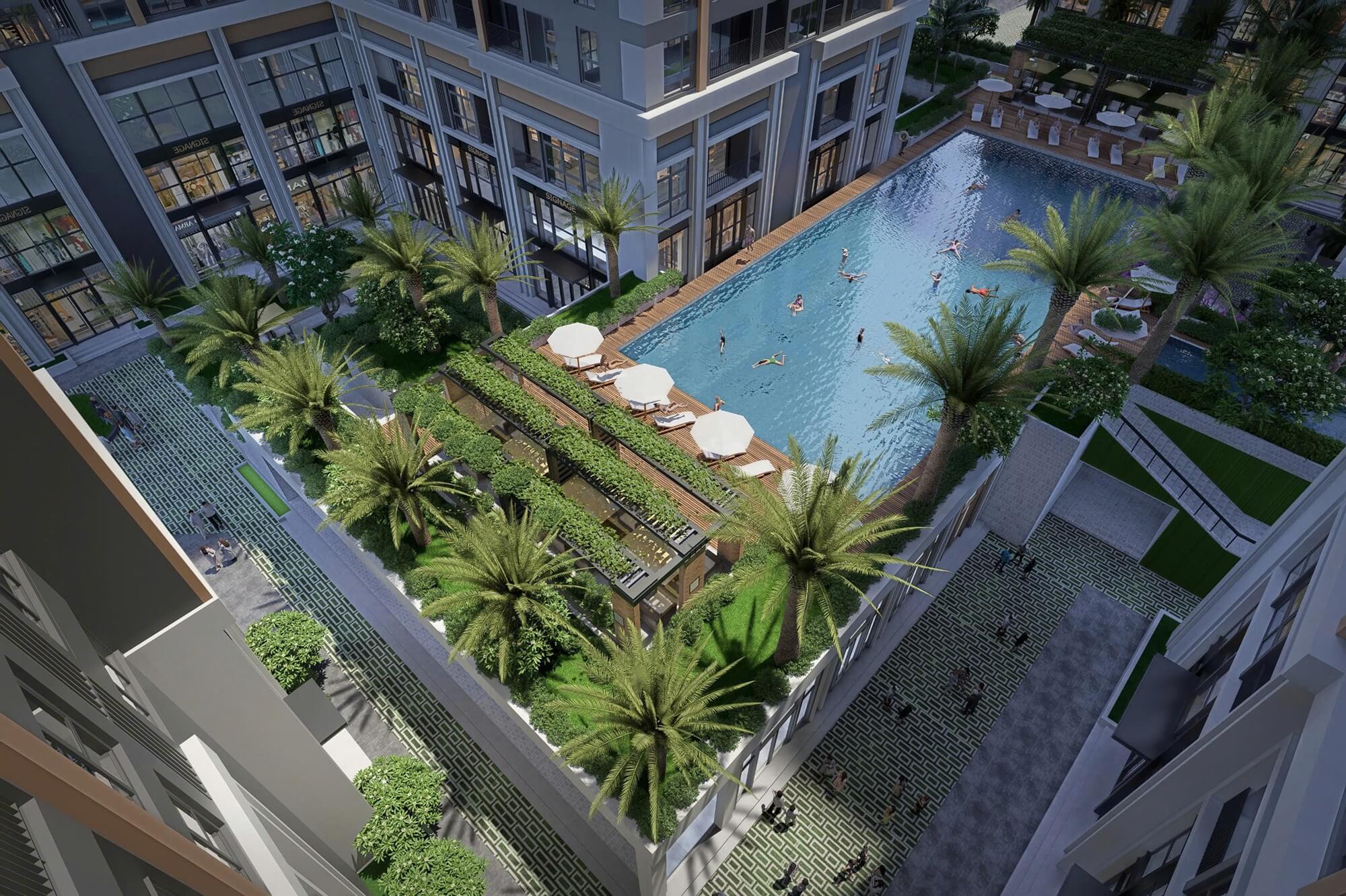 tiện ích dự án the flame vine hinode royal park