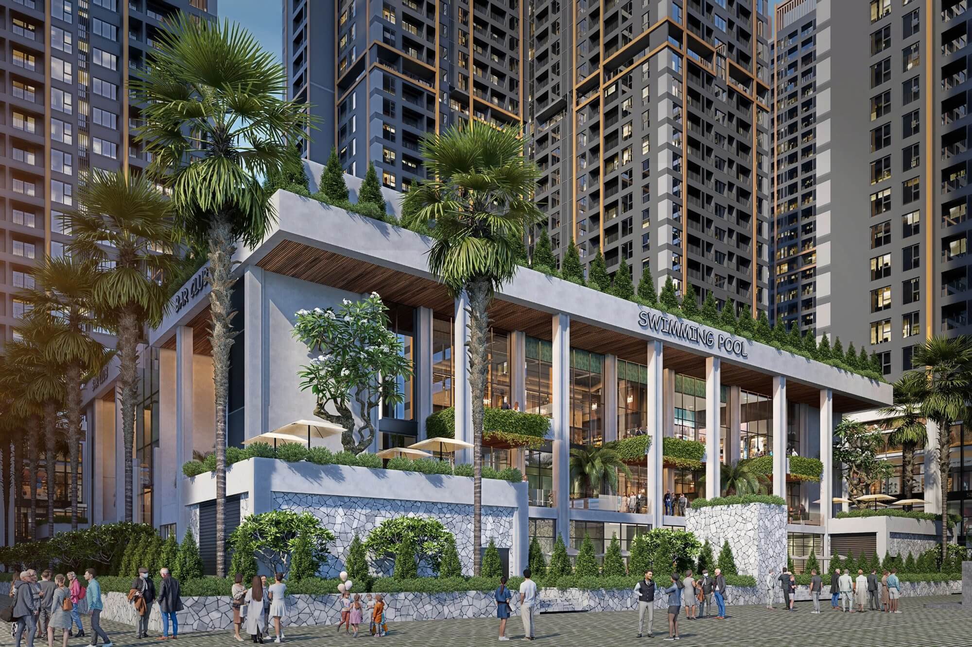 tiện ích dự án the flame vine hinode royal park